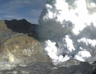 Volcan Isla Blanca de Nueva Zelanda